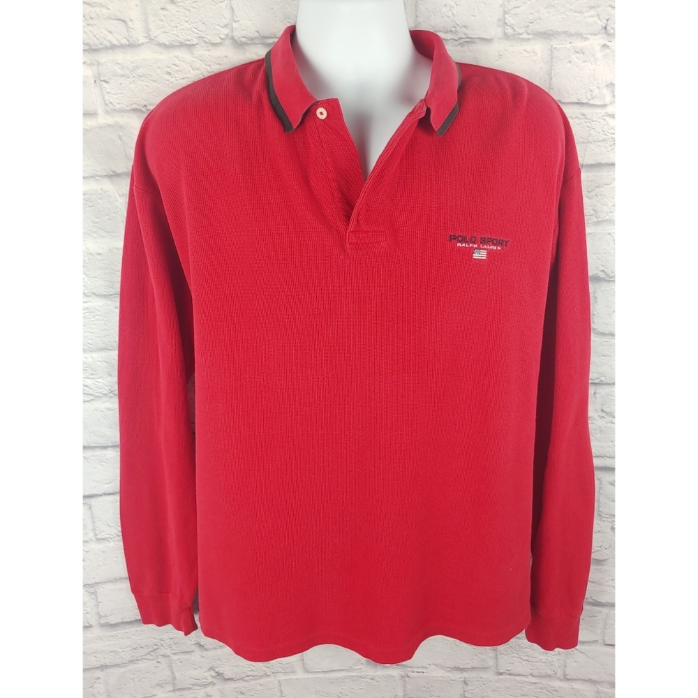 Vintage Polo Sport Longsleeve Polo, Size XL - Picture 2 of 11